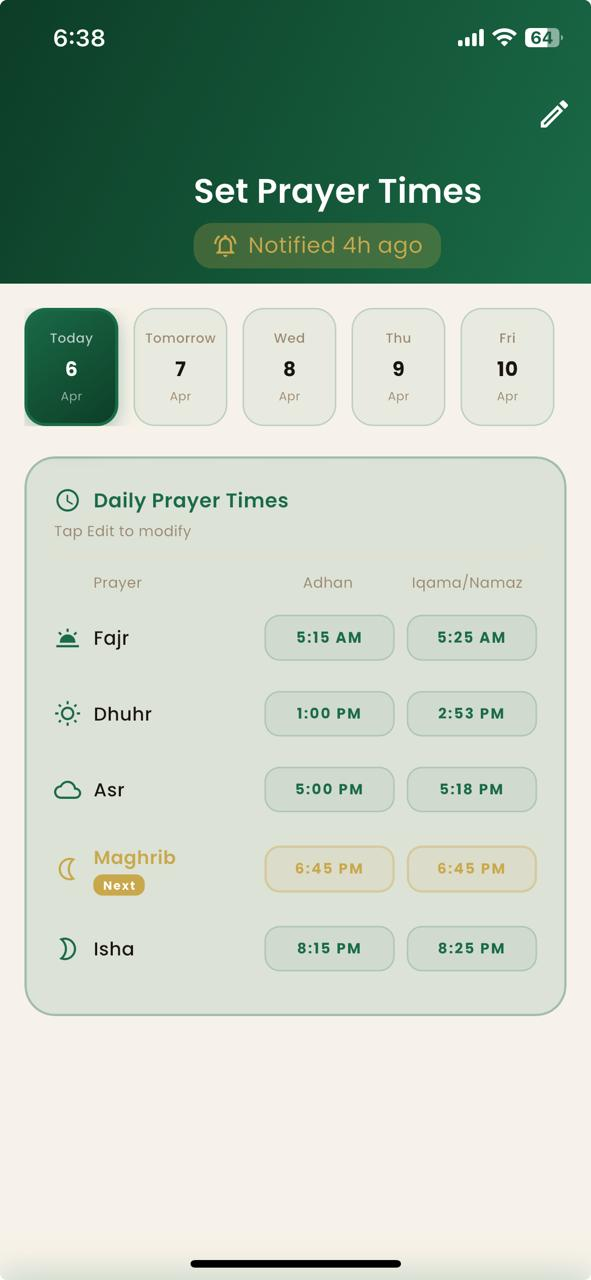 Prayer Times